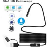 Videocamera 3 in 1 HD Android Mobile Phone Endoscope 5M 10M Waterproof IP67 USB Inspection Video Camera