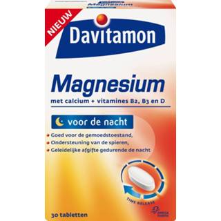 Magnesium gezondheid gezondheidsproducten Davitamon Voor De Nacht Tabletten 30st 8710537707533