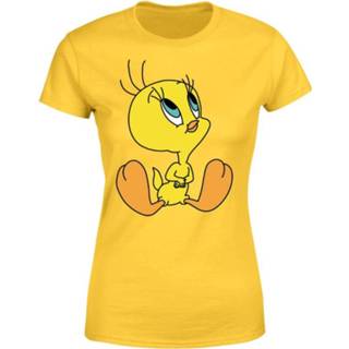 Shirt geel s vrouwen Looney Tunes Tweety Sitting Dames T-shirt -