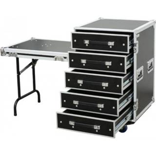 👉 Power Dynamics PD-FA6 5 Laden flightcase met tafel