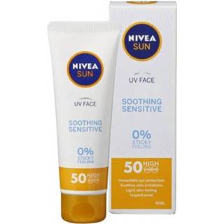👉 Gezondheid Nivea Sun Soothing Sensitive Gezichtszonnecrème SPF50 4005900598721