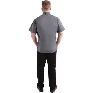 👉 Chef Works Urban Springfield unisex koksbuis met rits korte mouw inktblauw XS - XS