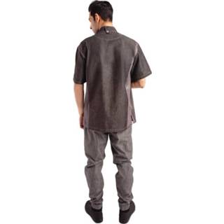 👉 Chef Works Urban Delancey denim koksbuis korte mouw grijs XL - XL