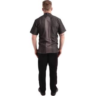 👉 Chef Works Urban Tribeca denim koksbuis met drukknopen korte mouw grijs XL - XL