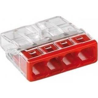 👉 Lasklem transparant rood active 4-gaats transparant/rood doos 100 stuks