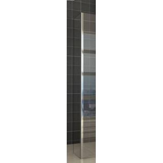 Zijwand glas active Saniville met hoekprofiel 400x2000 10mm NANO