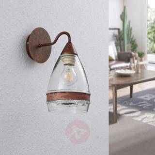 👉 Wand lamp roestbruin a++ metaal Glazen wandlamp Millina,
