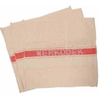 👉 Werkdoek fiber PU PVC active rode band SUPER PROF ca.40x45cm. 3 stuks