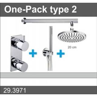 👉 Wiesbaden Douche One-Pack inbouwthermostaatset rond type 2 (20cm)