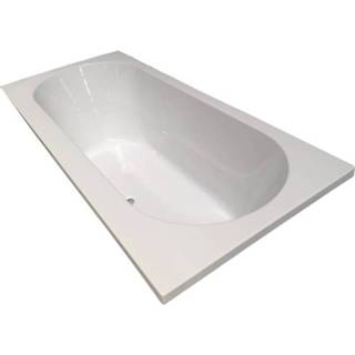 👉 Wiesbaden Portus RD inbouw Ligbad 180x80x49 cm Wit DUO