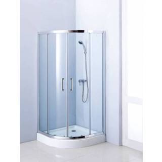 👉 Kwartronde douchecabine active met schuifdeur 90 cm