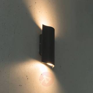 👉 Buiten wandlamp drukgegoten aluminium heitronic warmwit antraciet Aantrekkelijk ontworpen LED buitenwandlamp Laola