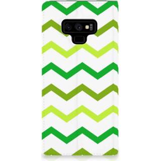 👉 Standcase groen Samsung Galaxy Note 9 Uniek Hoesje Zigzag 8720091023123