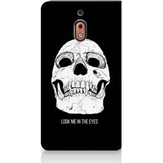 👉 Standcase Nokia 2.1 2018 Uniek Hoesje Skull Eyes 8720091063228