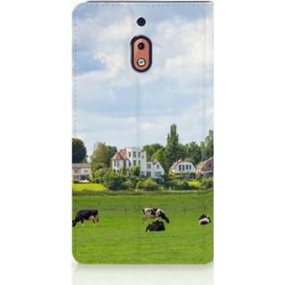 👉 Standcase Nokia 2.1 2018 Uniek Hoesje Koeien 8720091068124