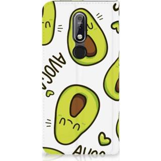 👉 Standcase Nokia 7.1 (2018) Uniek Hoesje Avocado Singing 8720091098367