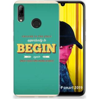 👉 Huawei P Smart 2019 Uniek TPU Hoesje Quote Begin 8720091107564