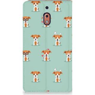 👉 Standcase Nokia 2.1 2018 Uniek Hoesje Pups 8720091108431