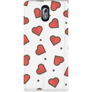 👉 Standcase Nokia 3.1 (2018) Hoesje Design Hearts 8720091160446