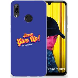 👉 Huawei P Smart 2019 Uniek TPU Hoesje Never Give Up 8720091179219