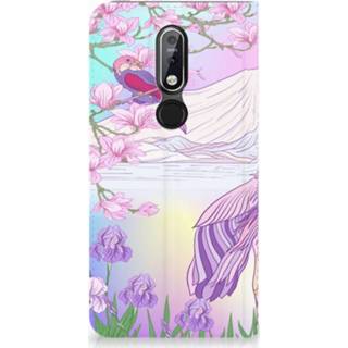 👉 Standcase Nokia 7.1 (2018) Uniek Hoesje Bird 8720091245488