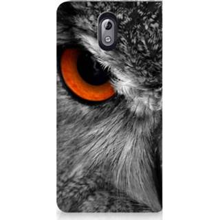 👉 Standcase Nokia 3.1 (2018) Hoesje Design Uil 8720091311848