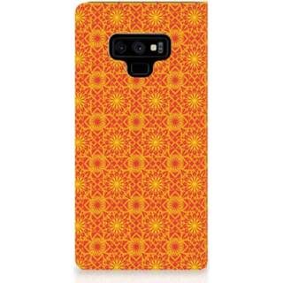 👉 Standcase oranje Samsung Galaxy Note 9 Hoesje Design Batik Orange 8720091321984