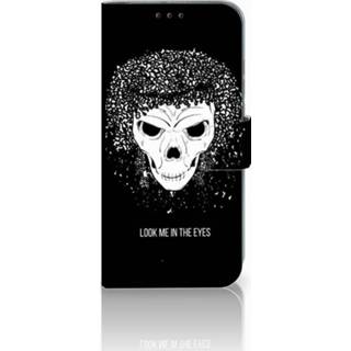 Huawei P Smart 2019 Uniek Boekhoesje Skull Hair 8720091817074