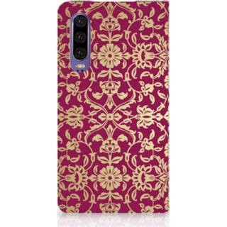 👉 Standcase roze Huawei P30 Hoesje Design Barok Pink 8720091369603