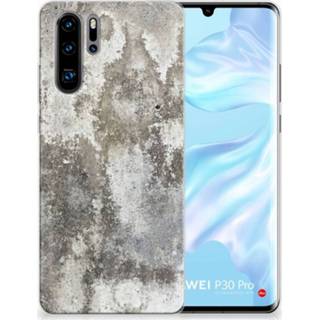 👉 Huawei P30 Pro TPU Hoesje Design Beton 8720091416109