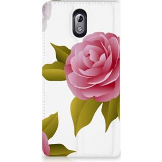 👉 Standcase Nokia 3.1 (2018) Uniek Hoesje Roses 8720091455955