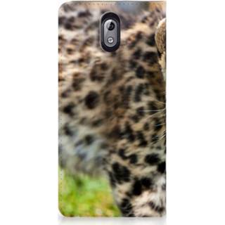 👉 Standcase baby's Nokia 3.1 (2018) Uniek Hoesje Baby Luipaard 8720091497313