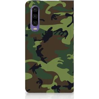 👉 Standcase Huawei P30 Hoesje Design Army Dark 8720091625846