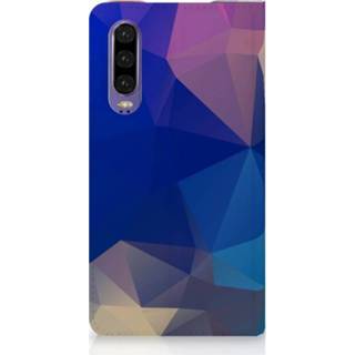 👉 Standcase Huawei P30 Uniek Hoesje Polygon Dark 8720091784550