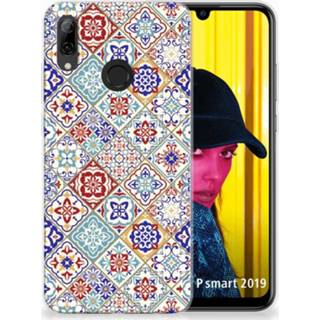 👉 Huawei P Smart 2019 Uniek TPU Hoesje Tiles Color 8720091933491