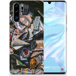 Huawei P30 Pro Uniek TPU Hoesje Badges 8720091759183