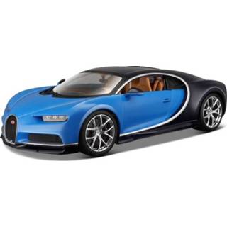 👉 Miniatuurauto blauw kinderen Miniatuur auto Bugatti Chiron 1:24