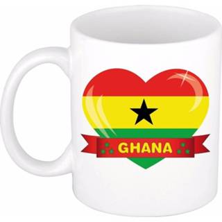 👉 Beker keramiek Hartje Ghana / mok van 300 ml