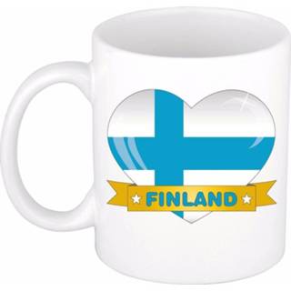 👉 Beker keramiek Hartje Finland / mok van 300 ml