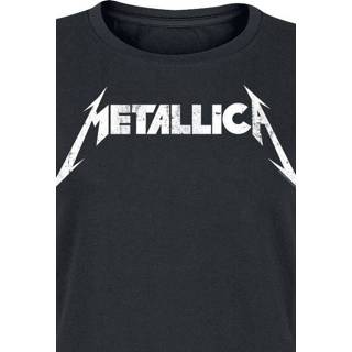 👉 Shirt T-Shirt meisjes zwart Metallica Textured Logo Girls 5060489509024