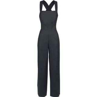 👉 Zwart l vrouwen Hell Bunny Penny Dungaree Overall 5057633001237