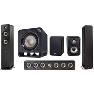 👉 Zwart medium Polk: S50E 5.1 Homecinema Systeem -