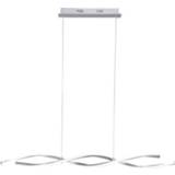 👉 Wit RVS LED-pendellamp 20 W Warm-wit Paul Neuhaus POLINA 9142-55 (geborsteld) 4012248285633