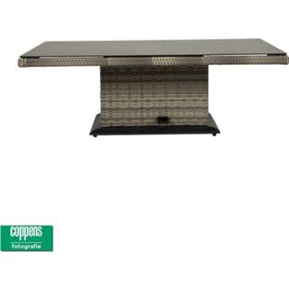 👉 Tafel grijs wicker Sandigo / Aruba vario 140 x 85 DH licht 2900063517010