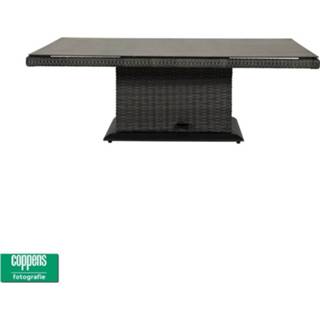 👉 Tafel antraciet wicker grijs Sandigo / Aruba vario 140 x 85 DH 2900063516013