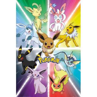 👉 Poster Pokémon Pack Eevee Evolution 61 x 91 cm (5) 5028486373161