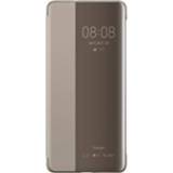 👉 Flipcover kaki Huawei P30 Pro Smart View Flip Cover 51992886 - Khaki 6901443277285