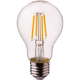 👉 Glas a++ warm wit E27 LED Filament Lamp 6 Watt 2700K A60 Samsung Vervangt 60 3800157634656