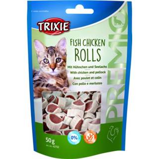 👉 Trixie Premio Rolletjes - Kattensnack - Vis Kip 50 g