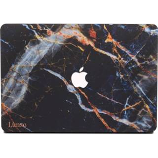 👉 Coverhoes kunststof Marble Kenzie hardcase hoes zwart Lunso - cover MacBook Air 13 inch (2012-2017) 9145425567927